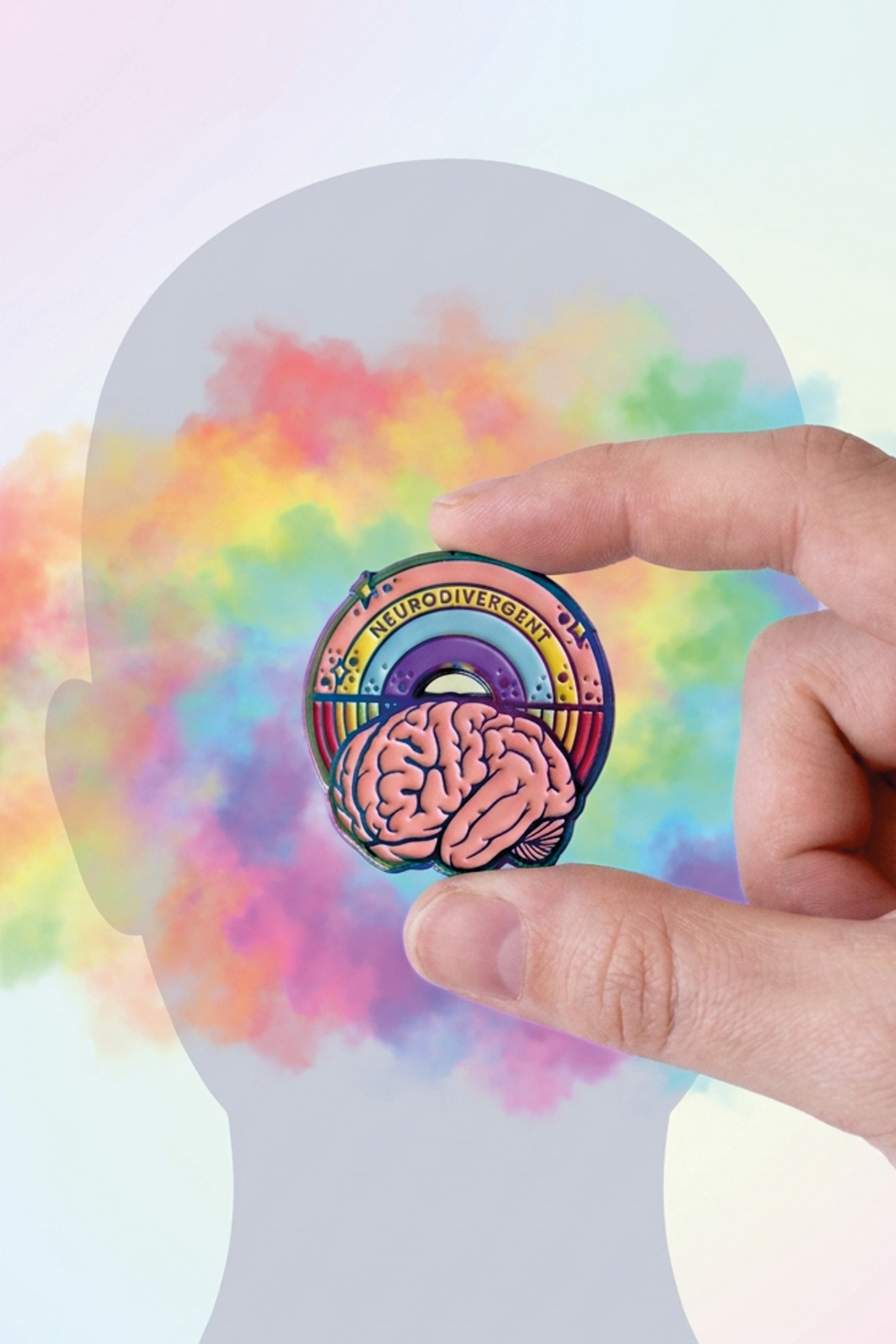 Neurodivergenz-Pin als sichtbares Zeichen für Awareness und unterschiedliche Lebensrealitäten